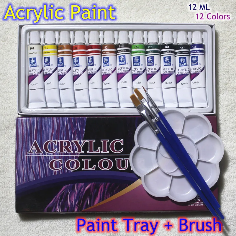 Набор трубок для рисования акриловых маникюрных 12 мл цветов|painting bedroom|tools to carve