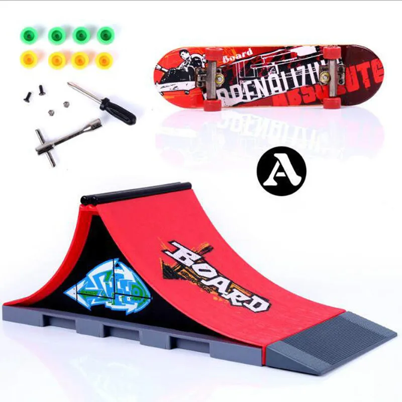 Finger скейтборды практика скейт парк Fingerboard Tech Deck Ramp мальчик скейтборд игрушки Locknuts