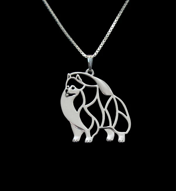 Горячая распродажа 10 шт. подвеска с изображением померанского шпица вырезать