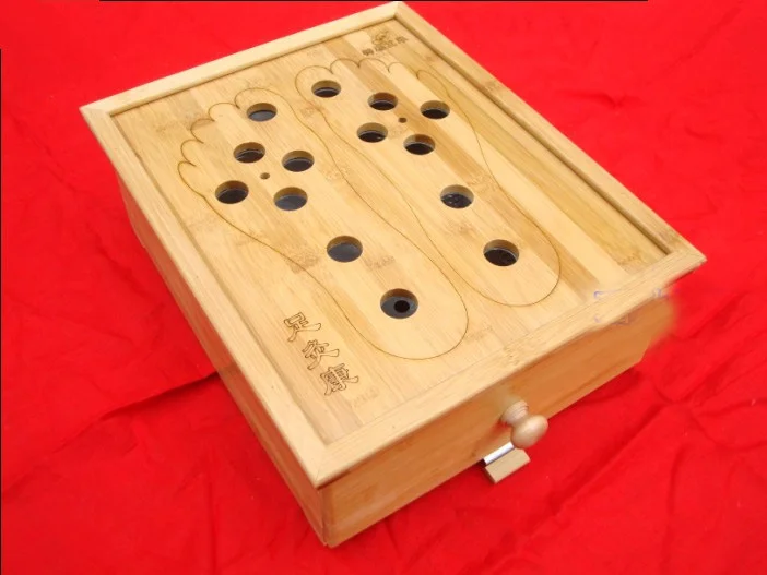 Коробка для рефлексотерапии ног деревянная коробка массажа | Красота и здоровье