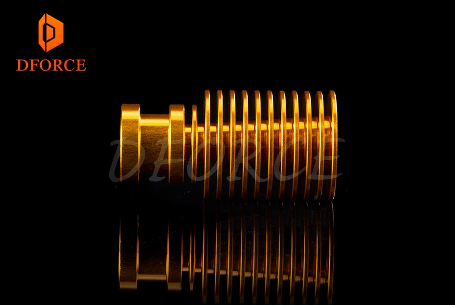 V6 Золотой радиатор для e3d gold hotend радиаторный пульт 1,75 мм прямой и Боуден для подачи 3D принтер titan экструдер AQUA
