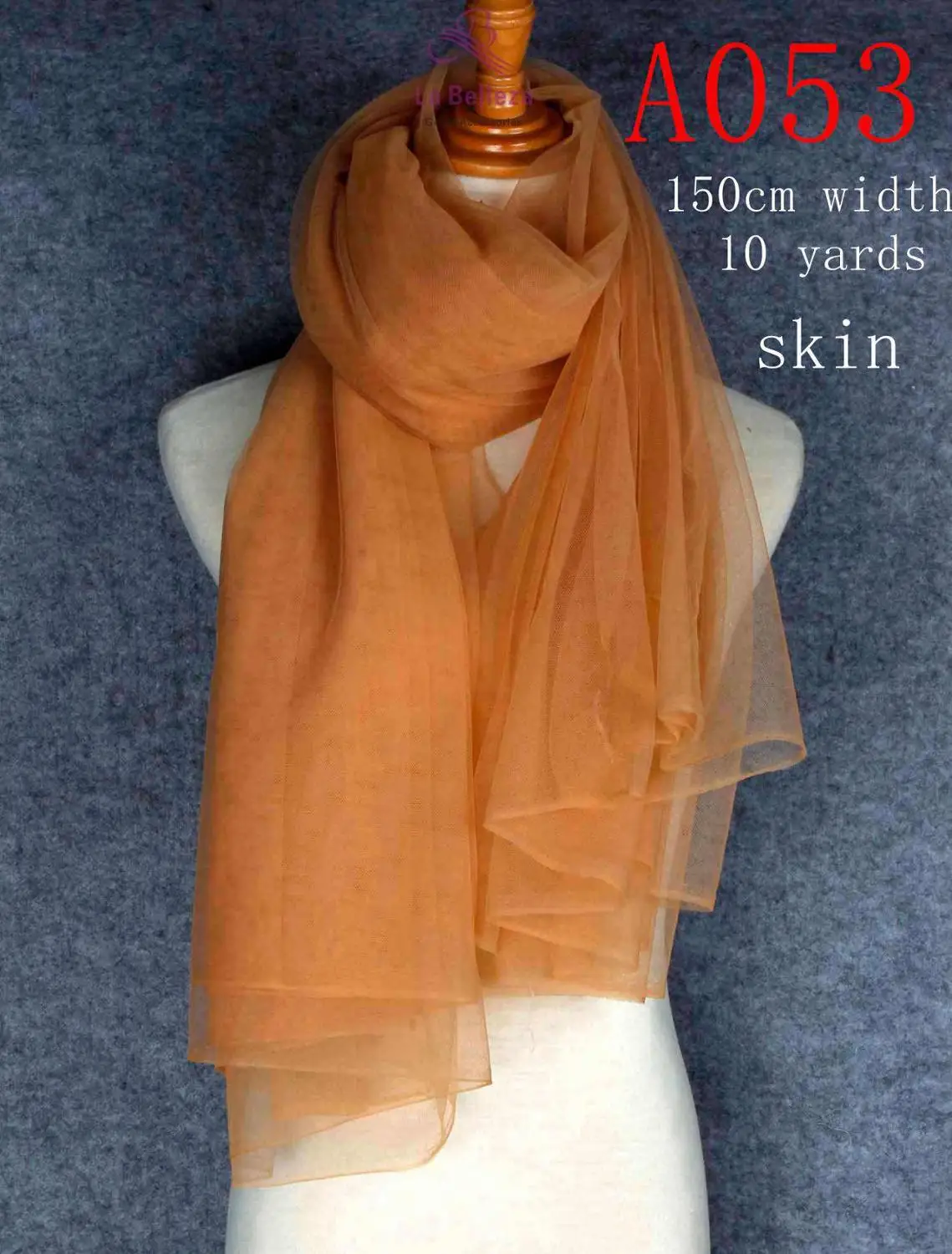 Skin La Belleza 6" ширина тюль 95 цветов Высокое качество мягкая висячая сетка для подкладки/Фата невесты - Цвет: Skin