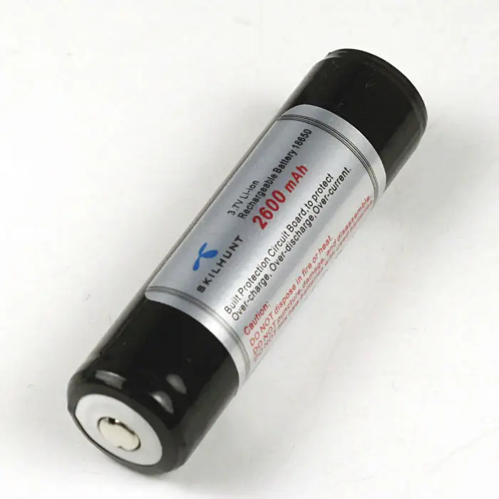 

Skilhunt BL-126 2600mAh 3.7V 18650 Rechargeable Li-ion battery 6A Current Specially designed for high-intensity flashlights