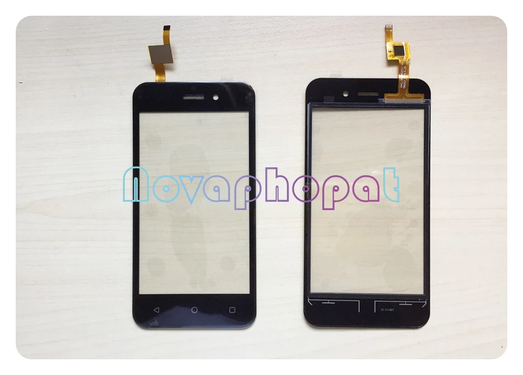 Novaphopat 4 2 дюймовый черный Сенсорный экран для Fly 5s сенсорный дигитайзер сенсор