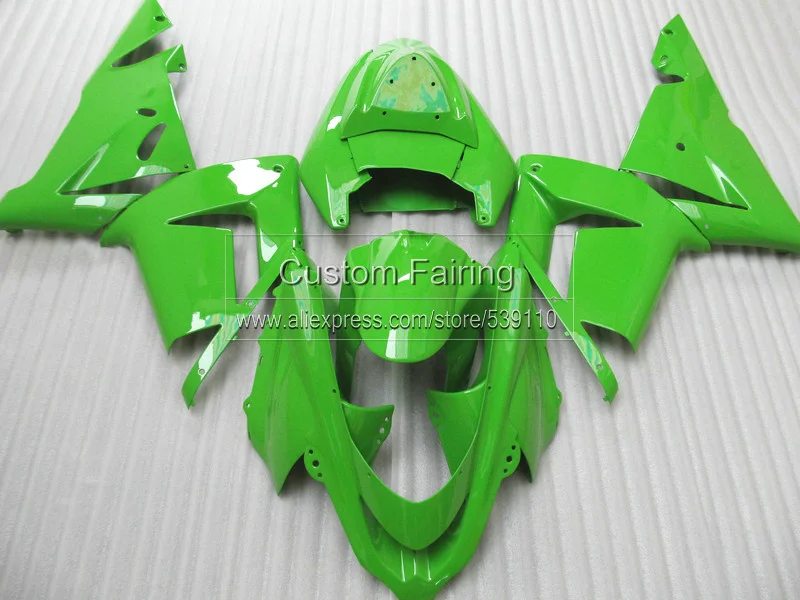 Комплект боди для Kawasaki ZX10R zx 10r Ninja 2005 2004/05 04 Все комплект обтекателей зеленого