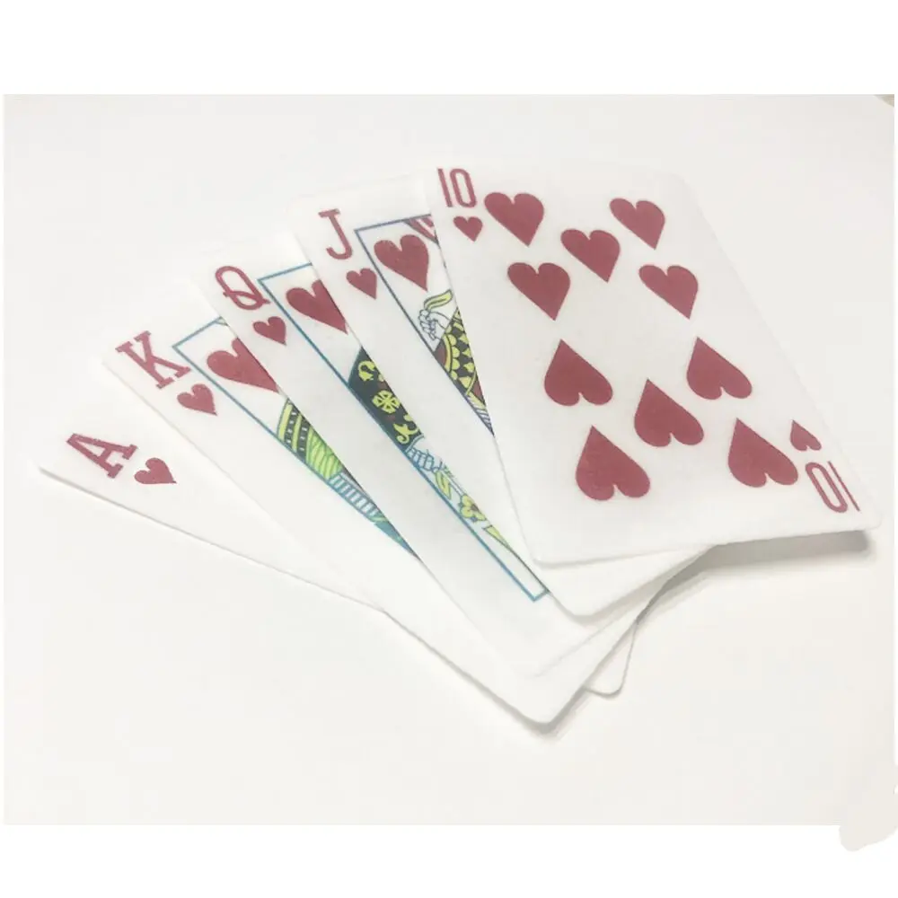 Съедобные игральные карты для покера кости казино рифленые 17 шт./компл. забавные