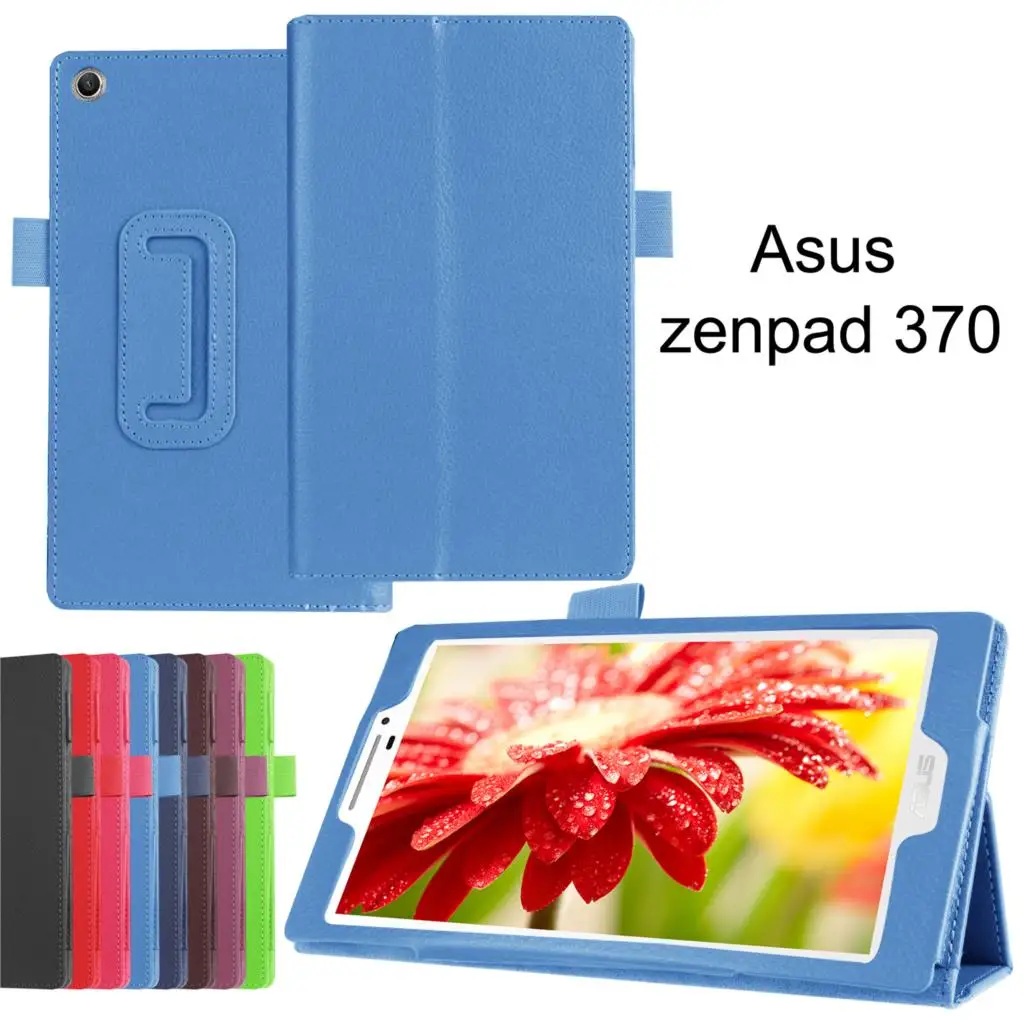 Для Asus Zenpad 7,0 Z370 7 дюймов чехол для планшета личи из искусственной кожи чехол для Asus Z370c Чехлы для планшетов Чехол+ пленка+ стилус
