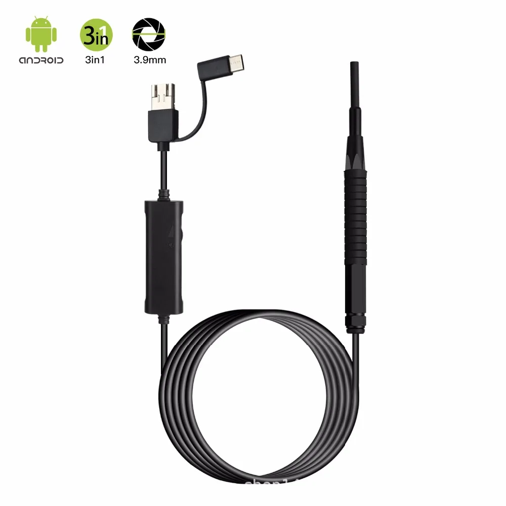 

Earspoon endoscope three-in-one high-definition visual ear scoop household mobile phone otoscope