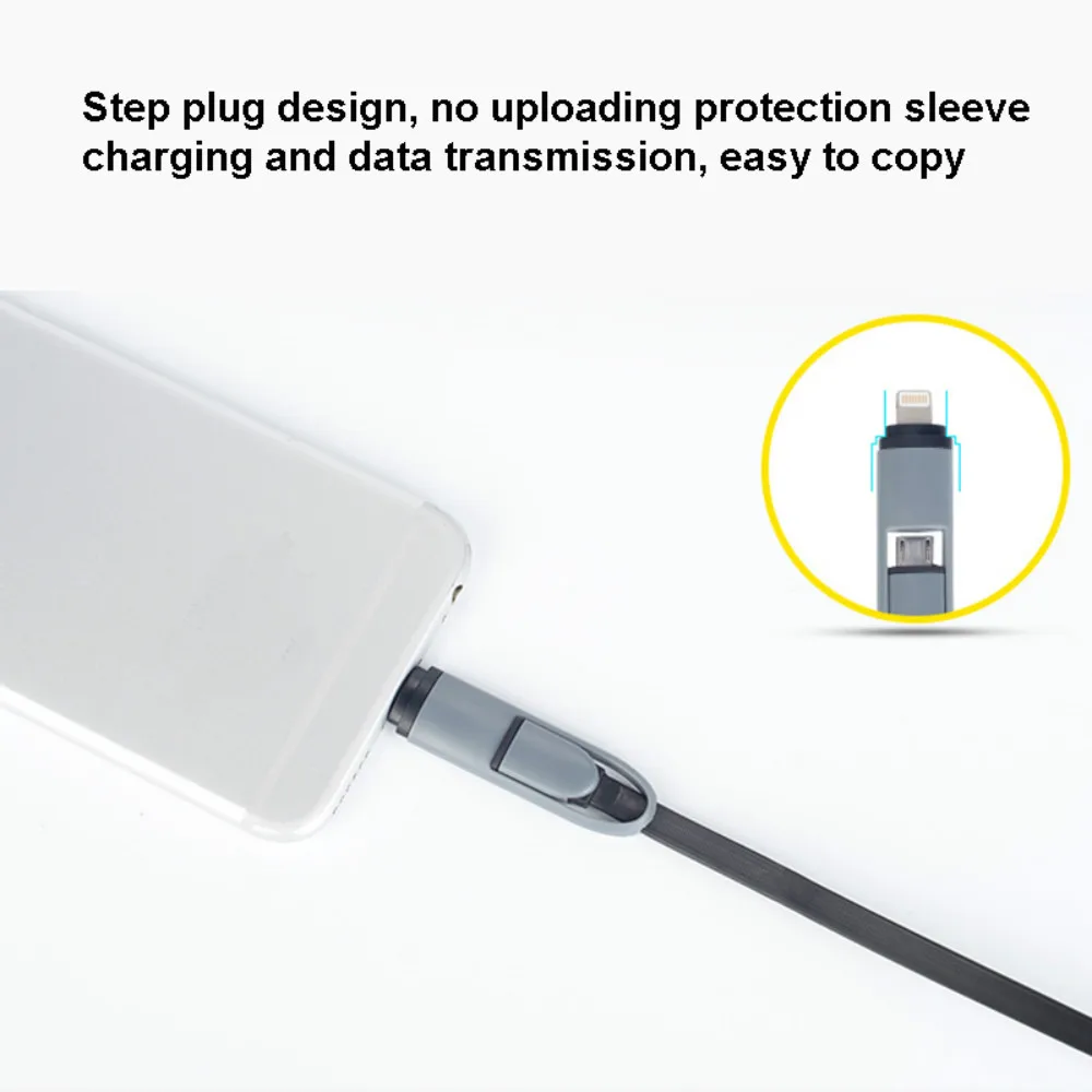 2 в 1 Выдвижной а USB кабель для зарядки iPhone X XR XS max 8 7 IOS 12 Micro Android передачи данных Samsung