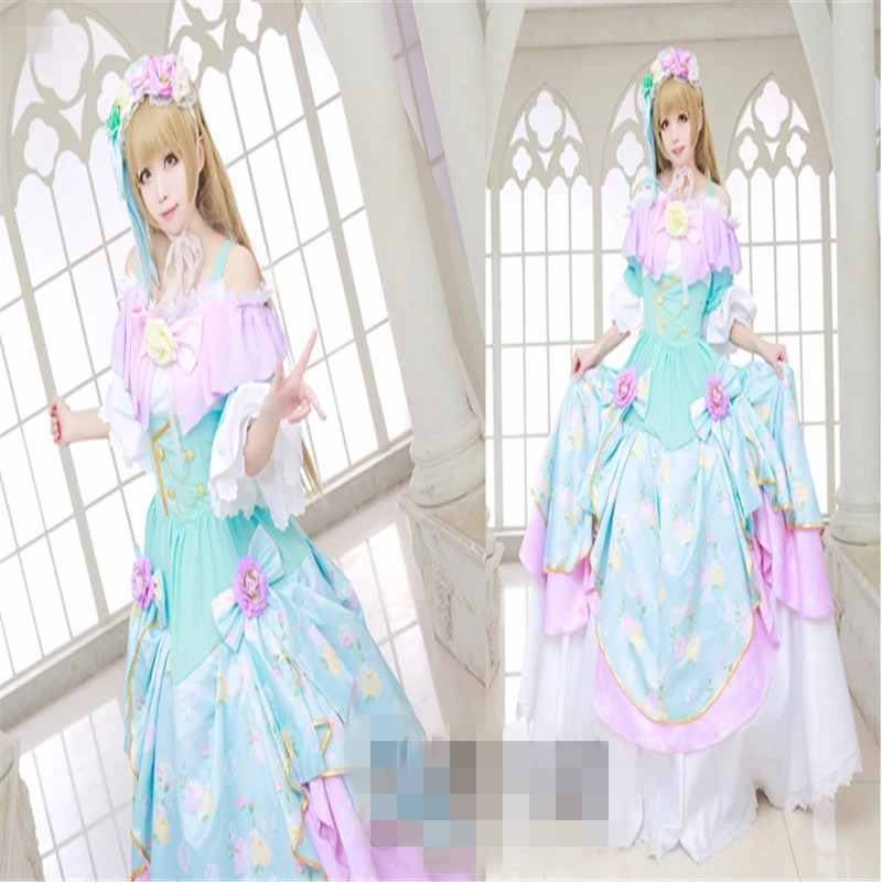 Аниме карнавальный костюм Lovelive бальное платье Awaken Eli Ayase Nico Yazawa Umi Sonoda Kotori Minami Rin Hoshizora платье полный комплект Z