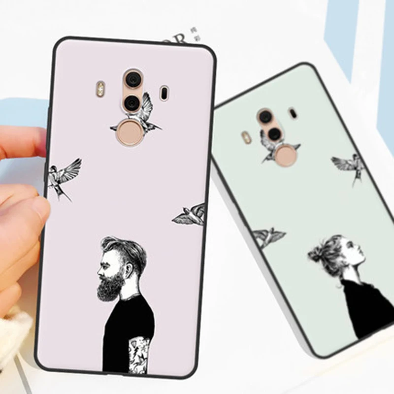 Чехол для Huawei Mate 10 pro Mate10pro мягкий чехол с мультяшным рисунком Mate10 защитный BLA AL00