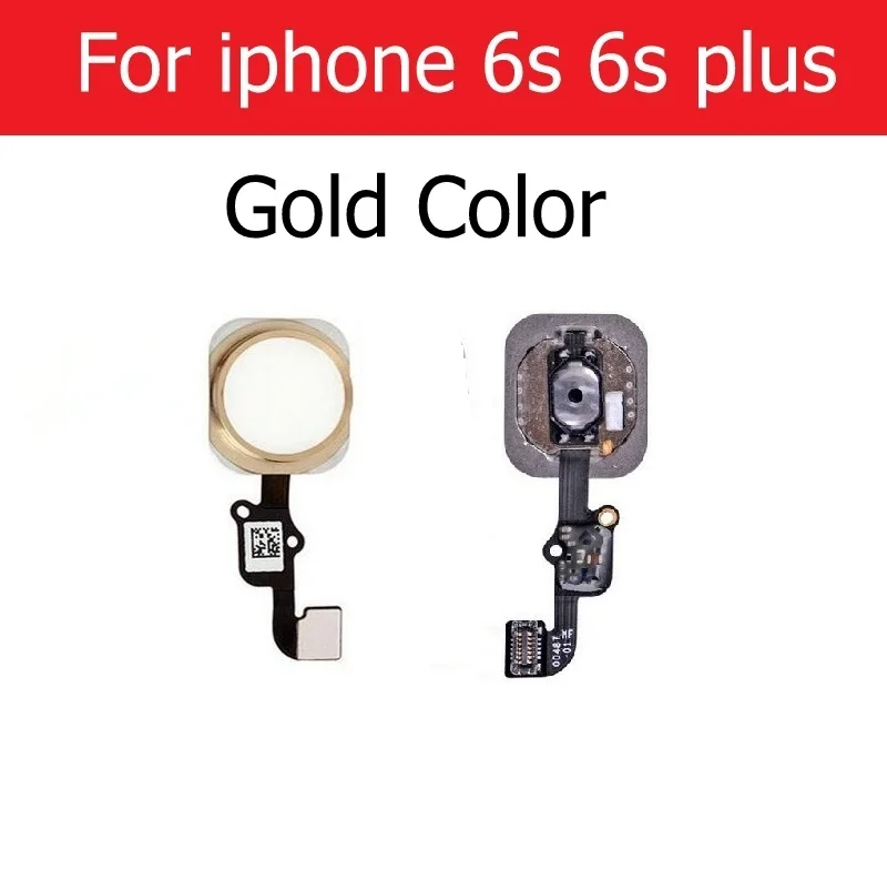 For 6s 6splus gold Главная Кнопка Flex кабель с разъемами для iPhone 5S, se, 6, 6s 7 8 плюс Главная Кнопка Экран на при гибкий кабель для замены, ремонта Запчасти - Цвет: For 6s 6splus gold