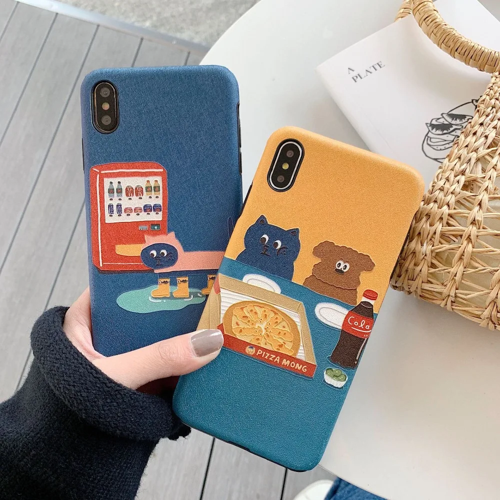 Чехол с изображением животных для iPhone XR XSMAX Foods рисунком 6 S 7 8 Plus модный Забавный