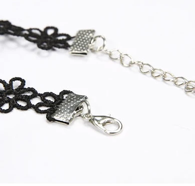 Многослойный Плетеный черный бархатный пояс кружевной браслет женский Шелковый