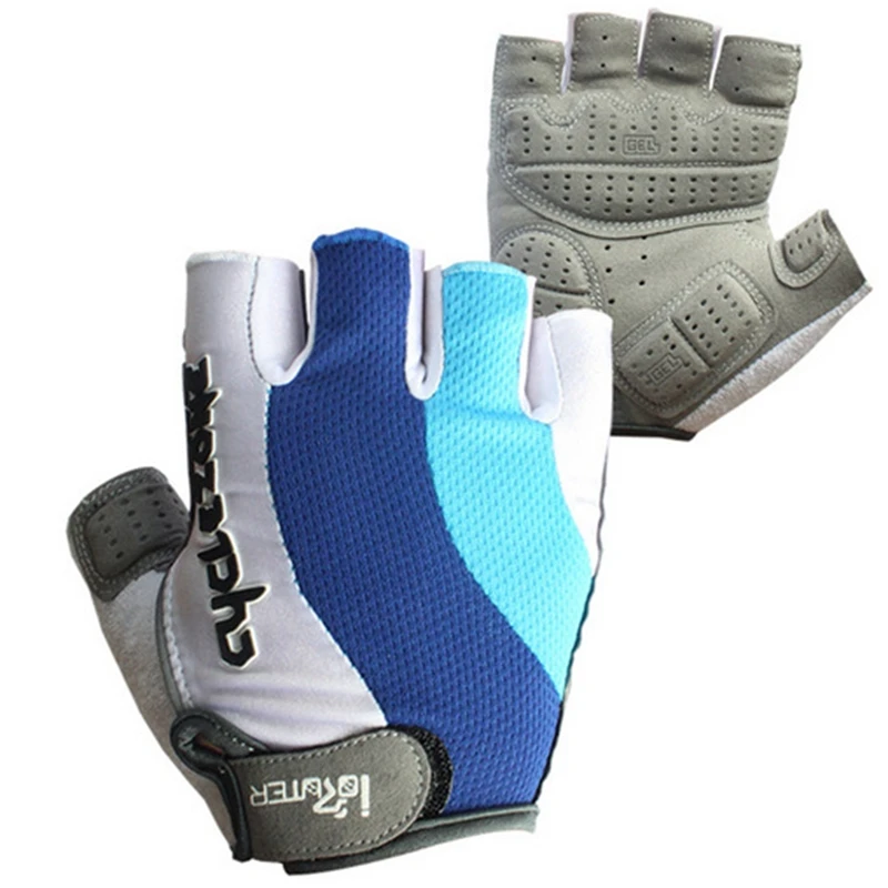 Мужские дышащие мотоциклетные перчатки полуперчатки из силикона и геля для