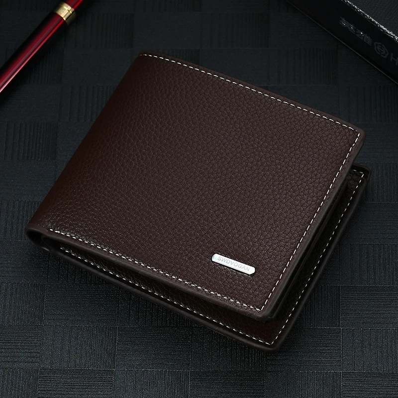 Мужской короткий кошелек в деловом стиле с несколькими картами водительские