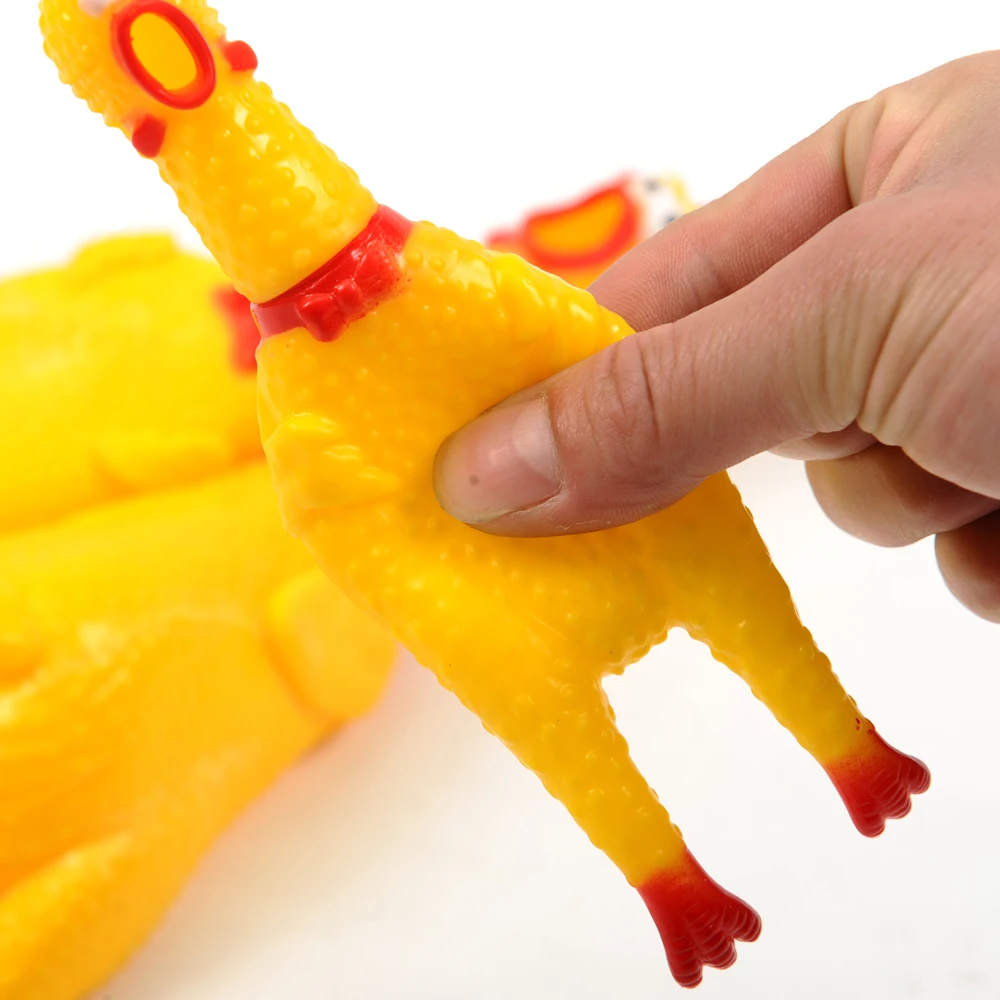 Hoopet игрушка для собаки визжающая желтая резина курица собака мальчик дети звук