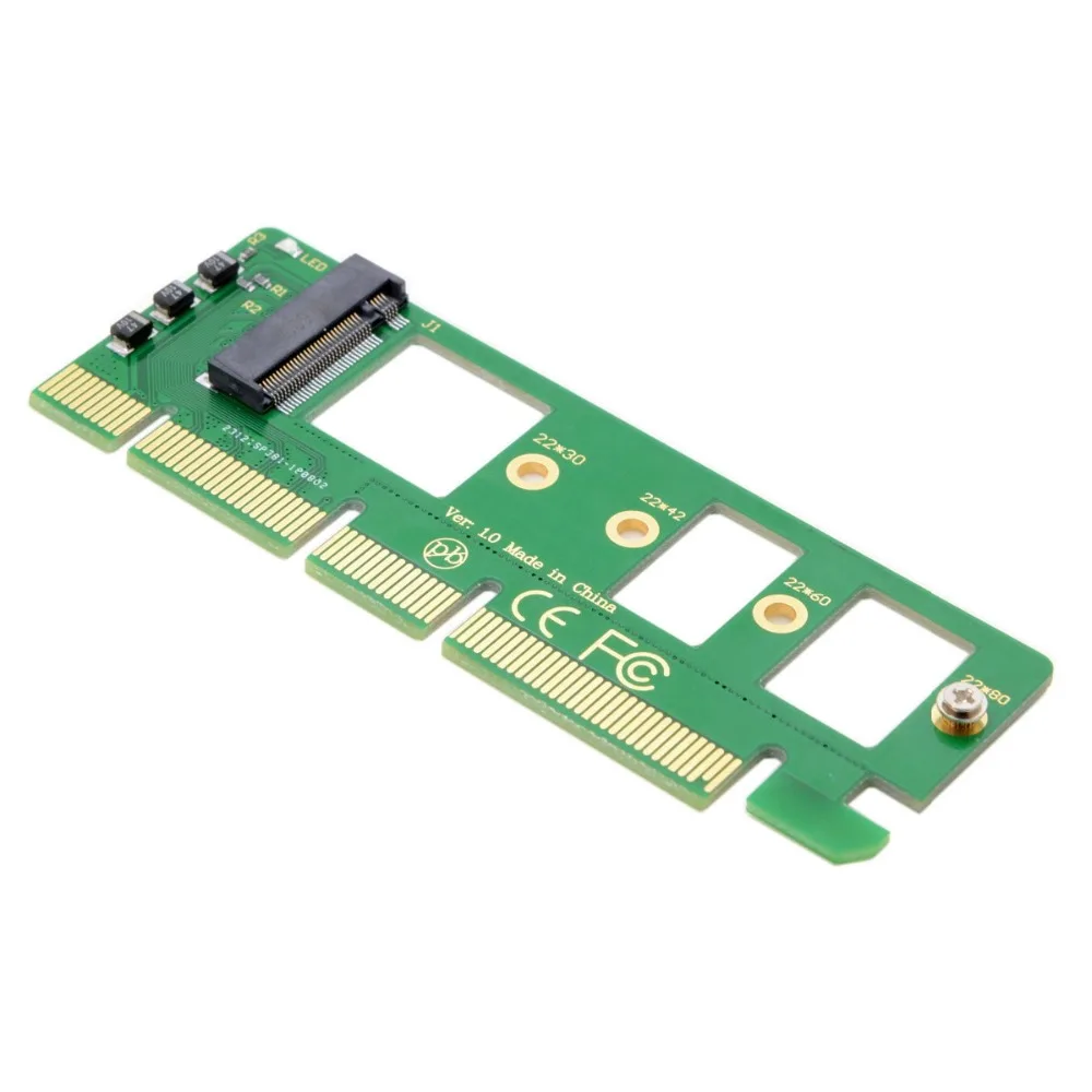 NGFF M key NVME AHCI SSD для PCI E 3 0 16x x4 адаптер XP941 SM951 PM951 A110 m6e 960 EVO SSD|Компьютерные кабели и