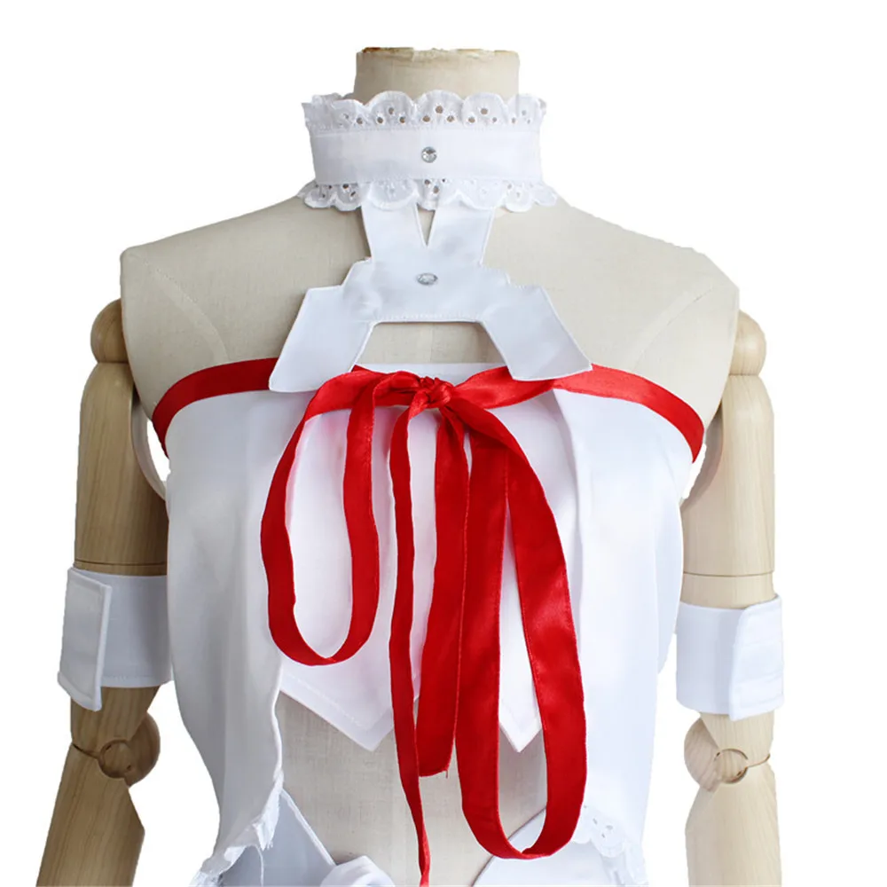 Платье для косплея асуны костюм Снежной Королевы из аниме SAO White|Игровые костюмы| |