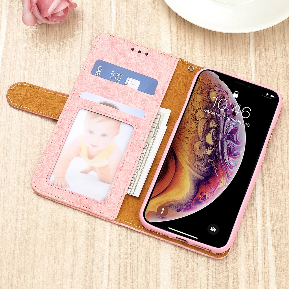Роскошный блестящий кошелек-чехол для телефона для iPhone Xr X Xs 11 Pro Max для 7 Plus 8 6S 6 5 5S SE женский милый откидной Магнитный бампер-Чехол