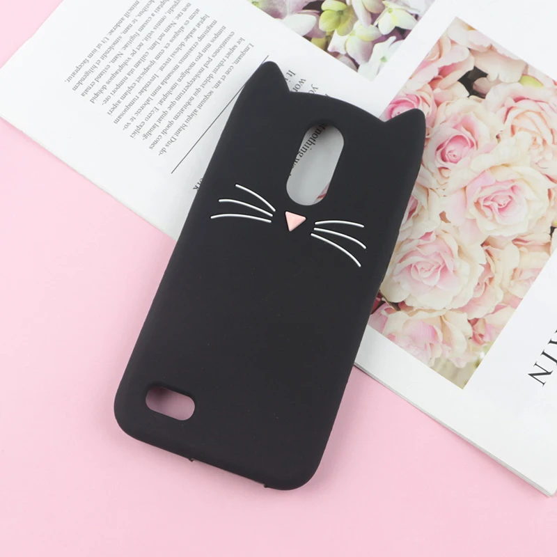 HuXu Black Милый чехол для LG K8 X210EM Aristo 2 LV3 K9 русский 5," чехол для телефона с кошкой Салли - Цвет: HuXu Black