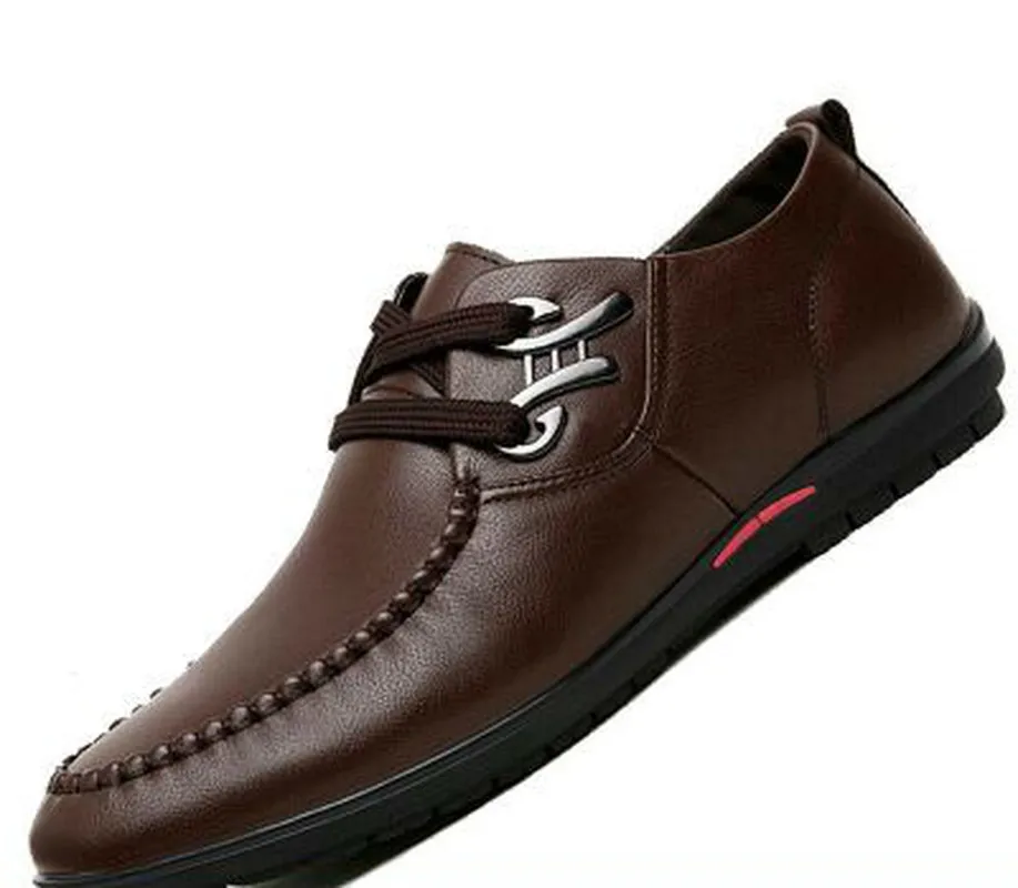 Мужские белые кожаные туфли деловая Повседневная модельная мужская обувь тонкие