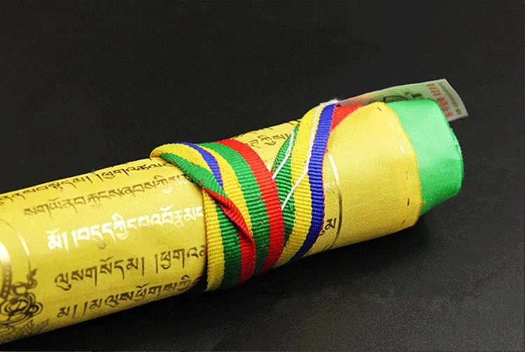 Тибетские блестящие золотые слова 21 тара буддийские Писания флаги тонкая Печать красочные шелковые молитвенные флаги с 4 цветами флаг