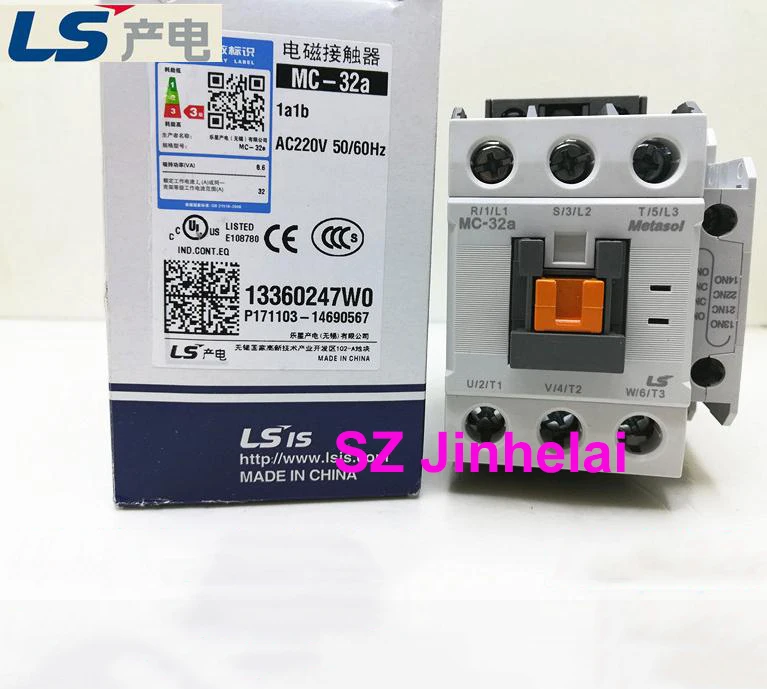 

Authentic original MC-32a LS Electromagnetic contactor 1a1b (Can replace GMC-32) DC220V/DC110V/DC24V/AC220V/AC110V/AC24V/AC380V