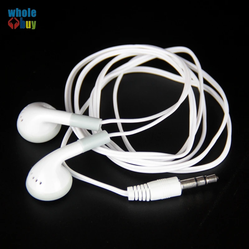 

1000 шт./лот модные Проводные белые наушники 3,5 мм для сотового телефона Iphone Samsung Mp3 Mp4 Mini HD гарнитура оптовая продажа