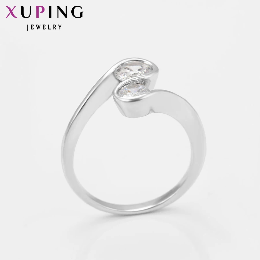 Xuping, модное кольцо, акция, дизайн, посеребренный цвет, модное, рождественское, очаровательное кольцо, ювелирные изделия S20.6/35,1-13351