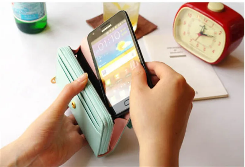 Чехол-книжка с бумажником для женщин и девушек Роскошный чехол из искусственной