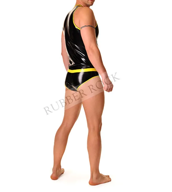 

Latex Men's Briefs Latex Rubber knickers Sexy Underwear Y Front (No Vest)