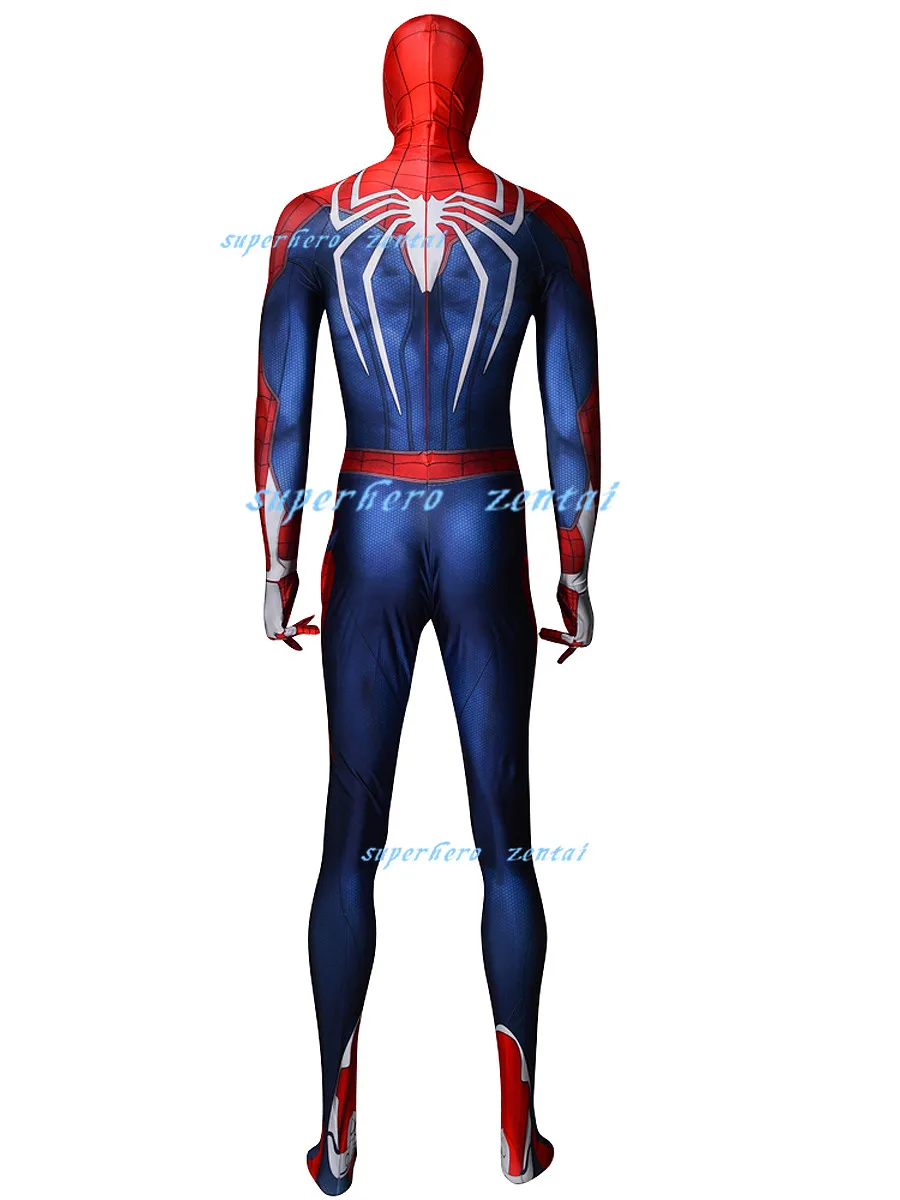 PS4 Insomniac костюм Человека-паука зентай с 3D принтом новые игры Spidey Косплей Костюм