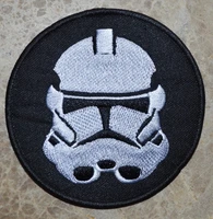 hot sale storm trooper empire drawn blaster war iron on patches sew on patchappliques made of cloth100 quality