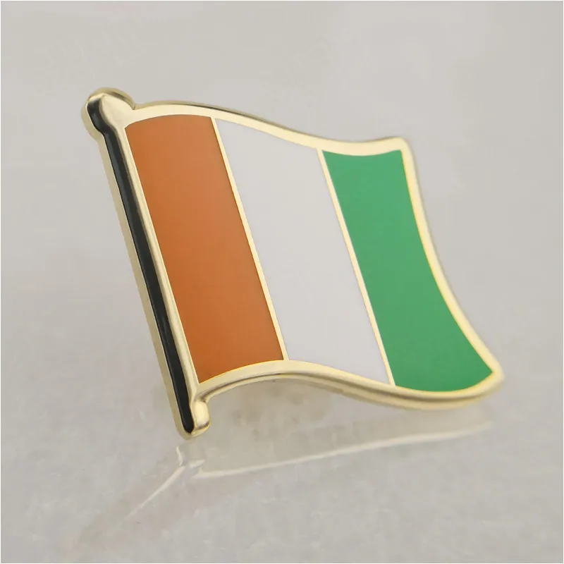 

Soft Enamel Cote D'Ivoire Flag Lapel Pins