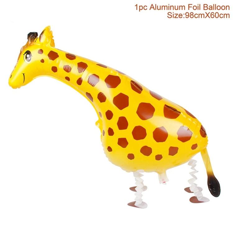 walking animal a QIFU Фольга Воздушный Шар из фольги джунгли вечерние шары животные ходячие шары воздушные шары ко дню рождения вечерние украшения Дети Globos Ballonnen - Цвет: walking animal a