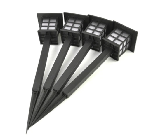 4pcs BORUiT светодиодный светильник для газона Солнечный садовый светильник с умным датчиком Открытый Ретро подземный ландшафтный светильник для дорожки - Испускаемый цвет: 4pcs