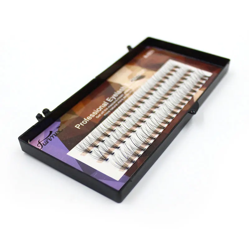 

0.07cm/Soft Natural Long Black Individual False Eyelashes Eye Lash Extension Cluster eyelash