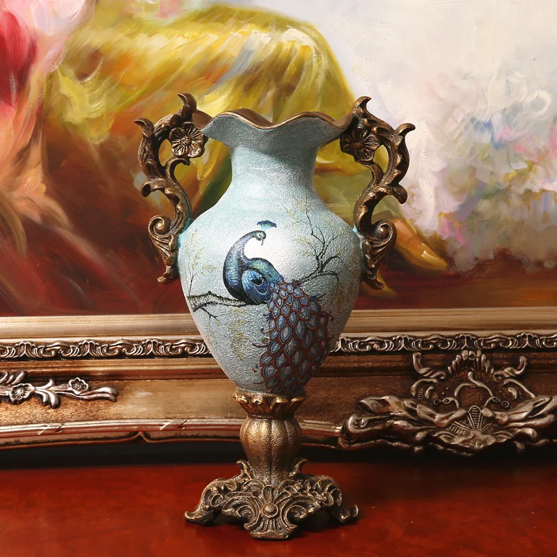 

classical exquisite vase ornaments decorations Home Furnishing ears enrichment resin flower of American whole flower