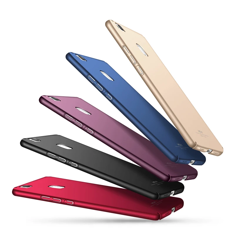 Msvii для Huawei P9 Lite случае роскошный полный Средства ухода за кожей Матовый Жесткий