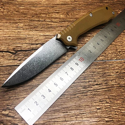 BMT СОКОЛ складной нож для кемпинга D2 стальное лезвие G10 Ручка для наружного тактического выживания универсальные ножи EDC ручные инструменты OEM - Цвет: Коричневый