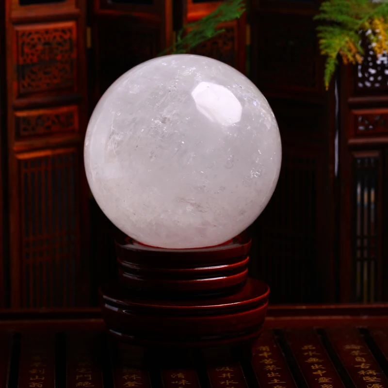 2 4 + &quotнатуральный Радужный прозрачный кварц сферический шар исцеляющий