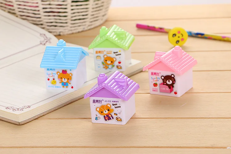 Милые Мультяшные точилки для карандашей, креативные Kawaii, двойная точилка для ножей для детей, Подарочная Корейская канцелярия, школьные принадлежности