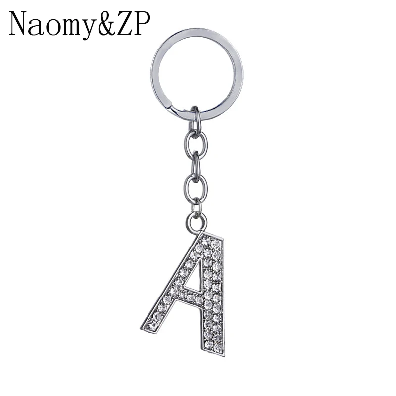 Модный брелок с надписью бренда Naomy & ZP кристаллами Стразы в сумке кольцо для