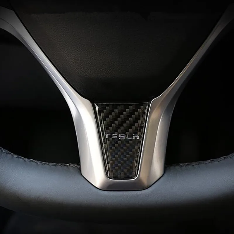 Наклейка на руль автомобиля украшение защита для Tesla Model S модель X чехол Стайлинг
