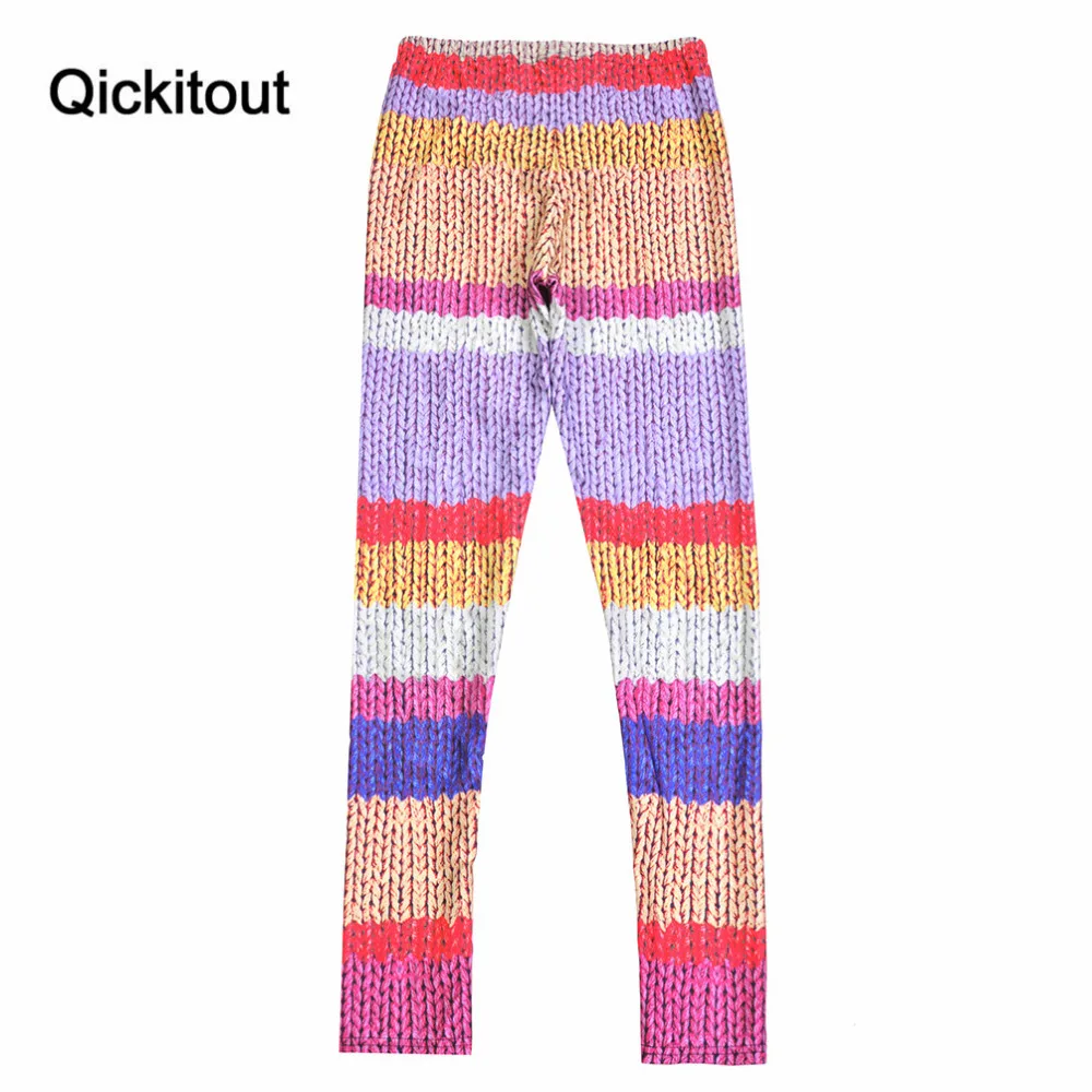 Qickitout Леггинсы Лето 2016 модные пикантные Для женщин Фитнес Новые разноцветные