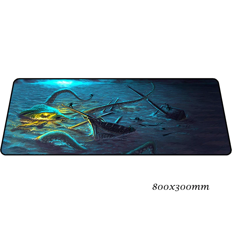Cthulhu коврик для мыши 80x30 см, Подарочный игровой коврик для мыши, большой геймерский коврик, яркий компьютерный стол, коврик для мыши, клавиатура, большие игровые коврики