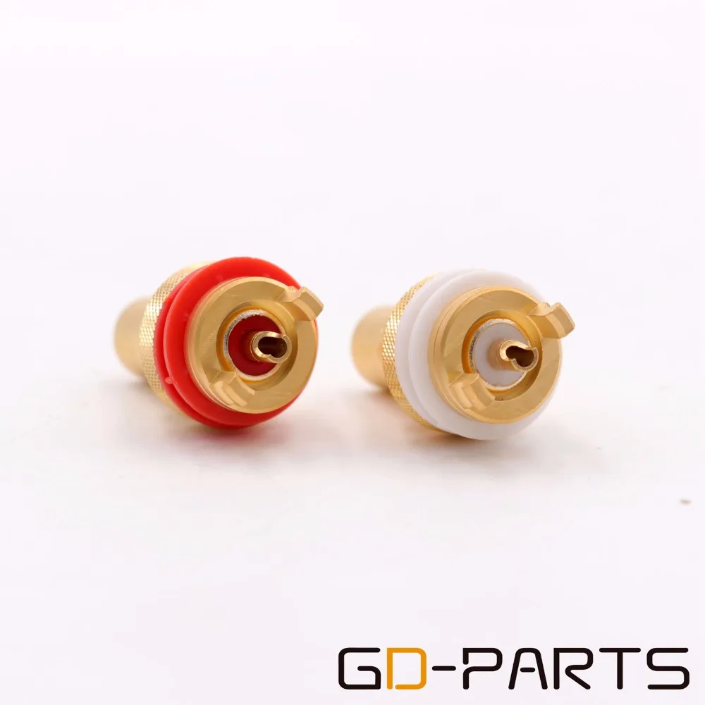 CMC 805-2.5F-G 805-2,5-AG латунный Женский RCA разъем для Hifi аудио усилитель видео ТВ CD Панель Крепление золото посеребренное GD-PARTS