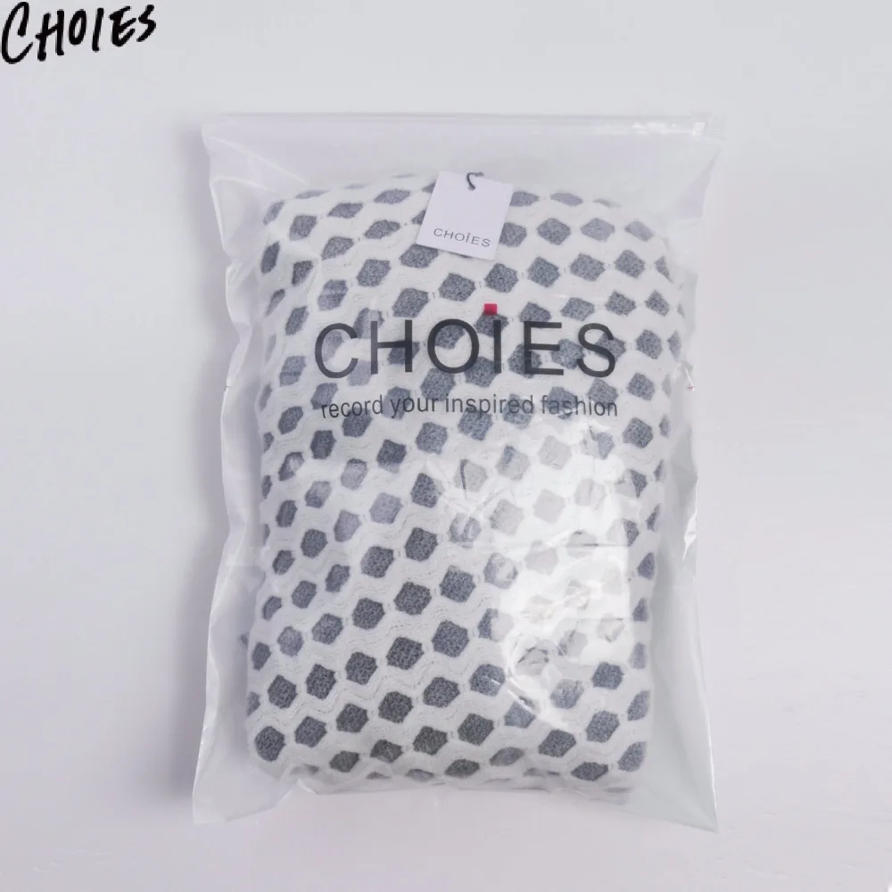 CHOIES женское Вязаное пончо с кисточками белое вырезами вязанное крючком