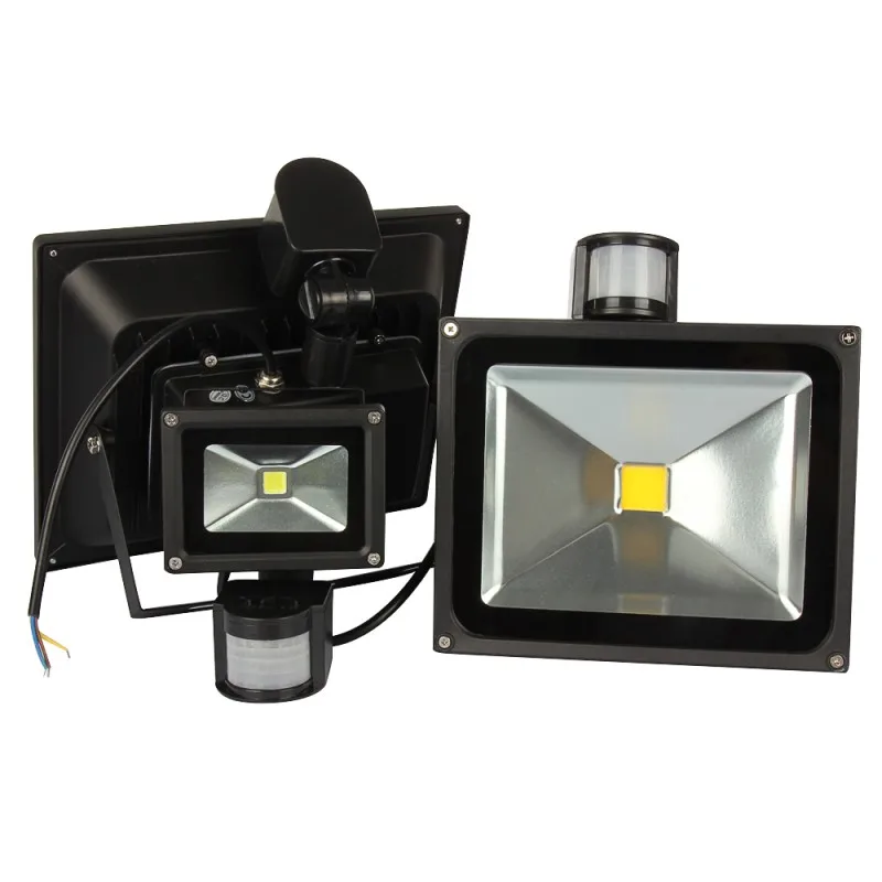

FENGLAIYI 4PCS Outdoor Led Flood Light With PIR Motion Sensor Led Floodlight IP65 20W 30W 50W Led Security Outdoor Lamp